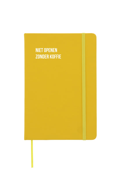 Notitieboek - Niet openen zonder koffie