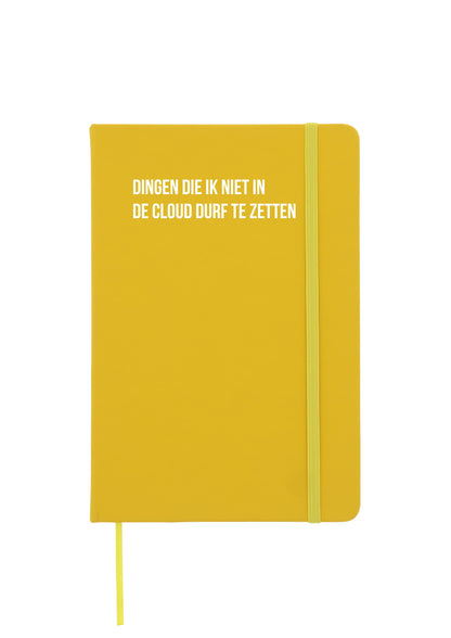Notitieboek - Dingen die ik niet in de cloud durf te zetten