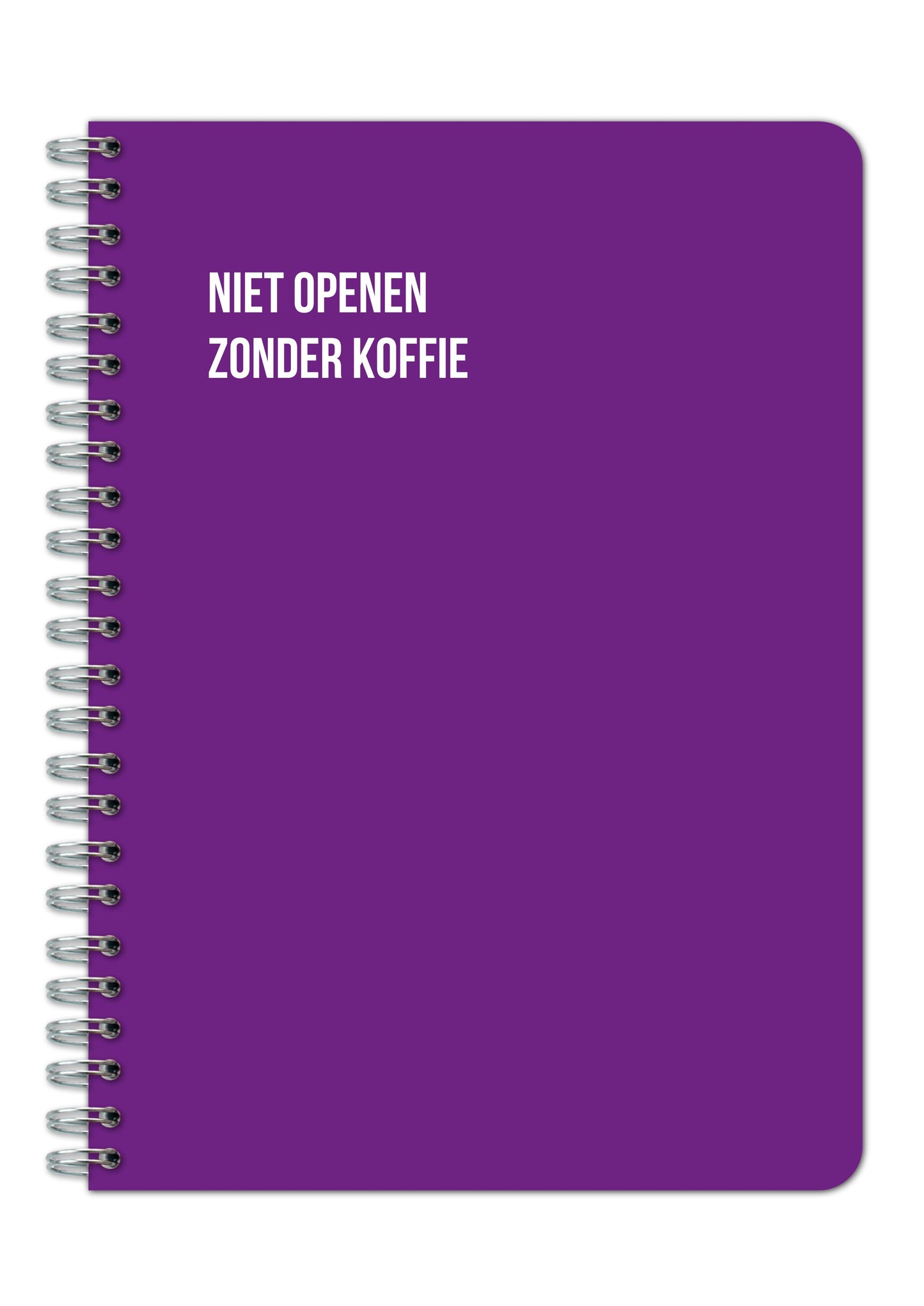 Notitieboek - Niet openen zonder koffie