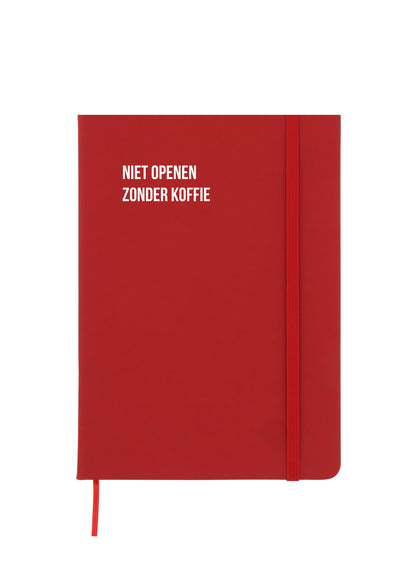 Notitieboek - Niet openen zonder koffie