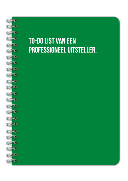 To do list van een professioneel uitsteller